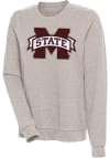 Main image for Antigua Mississippi State Bulldogs Womens Oatmeal Action Crew Sweatshirt