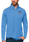 Main image for Antigua Oklahoma City Thunder Mens Blue Tribute Long Sleeve 1/4 Zip Pullover