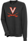 Main image for Antigua Virginia Cavaliers Womens Black Action Crew Sweatshirt