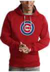 Main image for Antigua Chicago Cubs Mens Red Victory Long Sleeve Hoodie