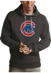 Main image for Antigua Chicago Cubs Mens Charcoal Victory Long Sleeve Hoodie