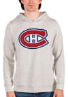 Main image for Antigua Montreal Canadiens Mens Oatmeal Absolute Long Sleeve Hoodie
