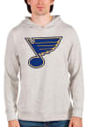 Main image for Antigua St Louis Blues Mens Oatmeal Absolute Long Sleeve Hoodie