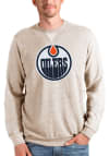 Main image for Antigua Edmonton Oilers Mens Oatmeal Reward Long Sleeve Crew Sweatshirt