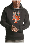 Main image for Antigua New York Mets Mens Charcoal Victory Long Sleeve Hoodie