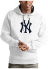 Main image for Antigua New York Yankees Mens White Victory Long Sleeve Hoodie