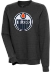Main image for Antigua Edmonton Oilers Womens Black Action Crew Sweatshirt