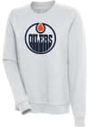 Main image for Antigua Edmonton Oilers Womens Grey Action Crew Sweatshirt