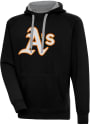 Oakland Athletics Antigua Victory Hooded Sweatshirt - Black