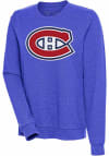 Main image for Antigua Montreal Canadiens Womens Blue Action Crew Sweatshirt