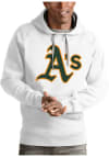 Main image for Antigua Oakland Athletics Mens White Victory Long Sleeve Hoodie