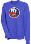 Main image for Antigua New York Islanders Womens Blue Action Crew Sweatshirt