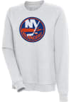 Main image for Antigua New York Islanders Womens Grey Action Crew Sweatshirt