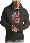Main image for Antigua St Louis Cardinals Mens Charcoal Victory Long Sleeve Hoodie