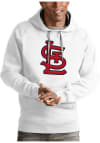 Main image for Antigua St Louis Cardinals Mens White Victory Long Sleeve Hoodie