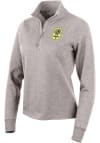 Main image for Antigua Nashville SC Womens Oatmeal Action 1/4 Zip Pullover