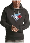 Main image for Antigua Toronto Blue Jays Mens Charcoal Victory Long Sleeve Hoodie