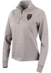 Main image for Antigua Real Salt Lake Womens Oatmeal Action 1/4 Zip Pullover