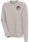 Main image for Antigua FC Cincinnati Womens Oatmeal Action Crew Sweatshirt