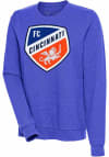 Main image for Antigua FC Cincinnati Womens Blue Action Crew Sweatshirt