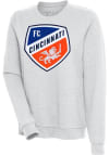 Main image for Antigua FC Cincinnati Womens Grey Action Crew Sweatshirt