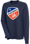 Main image for Antigua FC Cincinnati Womens Navy Blue Action Crew Sweatshirt