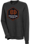 Main image for Antigua Houston Dynamo Womens Black Action Crew Sweatshirt