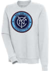 Main image for Antigua New York City FC Womens Grey Action Crew Sweatshirt