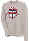 Main image for Antigua Toronto FC Womens Oatmeal Action Crew Sweatshirt