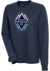 Main image for Antigua Vancouver Whitecaps FC Womens Navy Blue Action Crew Sweatshirt