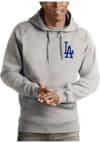 Main image for Antigua Los Angeles Dodgers Mens Grey Victory Long Sleeve Hoodie