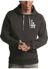 Main image for Antigua Los Angeles Dodgers Mens Charcoal Victory Long Sleeve Hoodie