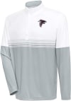 Main image for Antigua Atlanta Falcons Mens White Bender Long Sleeve 1/4 Zip Pullover