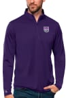 Main image for Antigua Sacramento Kings Mens Purple Tribute Long Sleeve 1/4 Zip Pullover