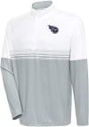 Main image for Antigua Tennessee Titans Mens White Bender Long Sleeve 1/4 Zip Pullover