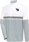 Main image for Antigua Tennessee Titans Mens White Bender Long Sleeve 1/4 Zip Pullover