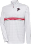 Main image for Antigua Atlanta Falcons Mens Grey Bullseye Long Sleeve 1/4 Zip Pullover