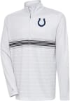 Main image for Antigua Indianapolis Colts Mens Grey Bullseye Long Sleeve 1/4 Zip Pullover