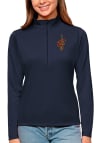 Main image for Antigua Cleveland Cavaliers Womens Navy Blue Tribute 1/4 Zip Pullover