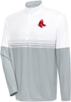 Main image for Antigua Boston Red Sox Mens White Bender QZ Long Sleeve 1/4 Zip Pullover