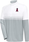 Main image for Antigua Los Angeles Angels Mens White Bender QZ Long Sleeve 1/4 Zip Pullover