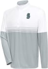 Main image for Antigua Seattle Mariners Mens White Bender QZ Long Sleeve 1/4 Zip Pullover