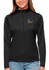 Main image for Antigua Golden State Womens Black Tribute 1/4 Zip Pullover