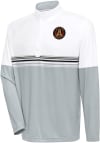 Main image for Antigua Atlanta United FC Mens White Bender Long Sleeve 1/4 Zip Pullover