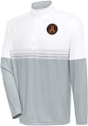 Main image for Antigua Atlanta United FC Mens White Bender Long Sleeve 1/4 Zip Pullover