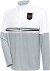 Main image for Antigua Los Angeles FC Mens White Bender Long Sleeve 1/4 Zip Pullover