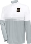 Main image for Antigua Los Angeles FC Mens White Bender Long Sleeve 1/4 Zip Pullover