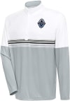 Main image for Antigua Vancouver Whitecaps FC Mens White Bender Long Sleeve 1/4 Zip Pullover