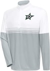 Main image for Antigua Dallas Stars Mens White Bender Long Sleeve 1/4 Zip Pullover