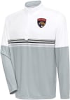 Main image for Antigua Florida Panthers Mens White Bender Long Sleeve 1/4 Zip Pullover